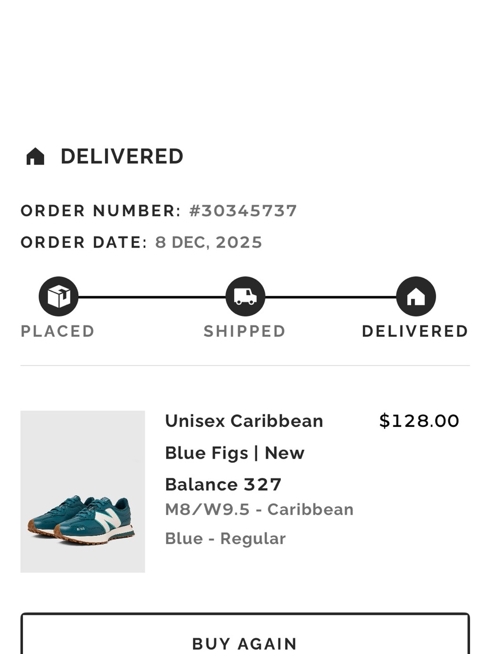 New Balance Caribbean Blue Sneakers with White N and Gum Sole